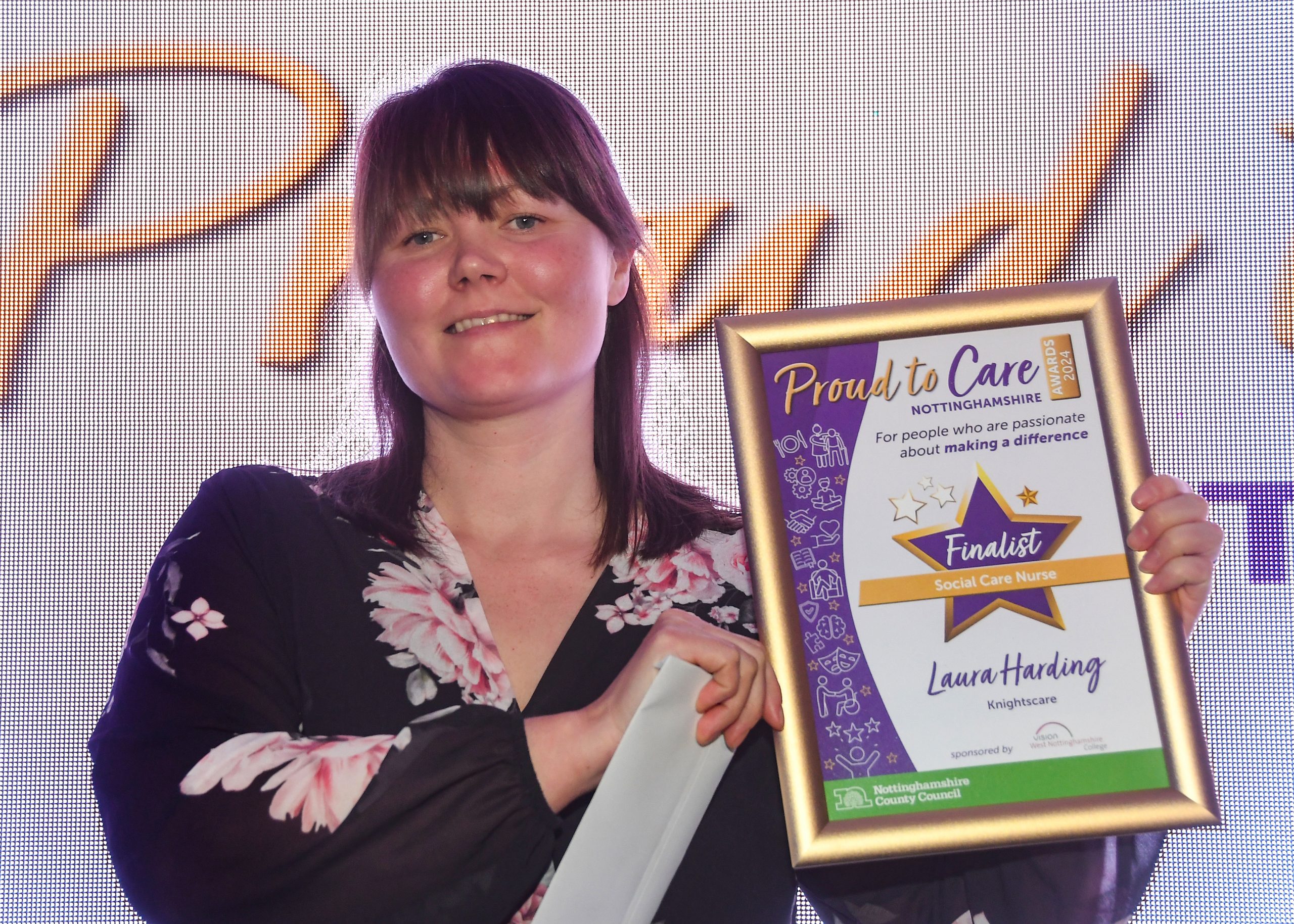 Cherry Holts’ Clinical Lead Shortlisted for Nottinghamshire County Council’s very first Proud To Care Awards!